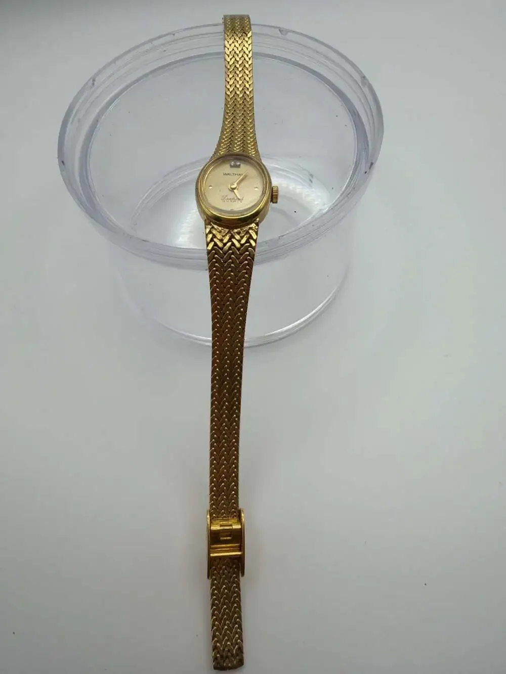 Waltham Diamond Quartz Women's Gold-Tone Bracelet Watch YWL072